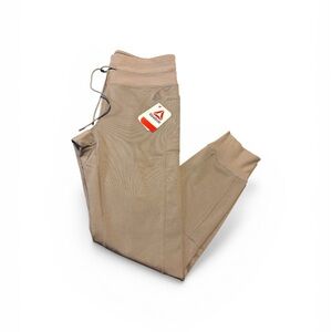 Reebok Womens Khaki/Tan Jogger Pants with Drawstring